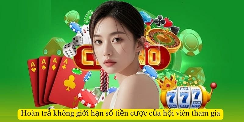 Hoàn trả không giới hạn số tiền cược của hội viên tham gia