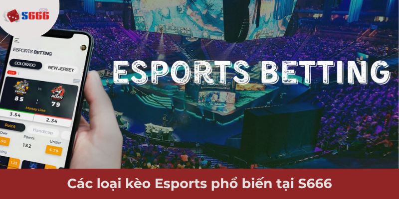 Ảnh minh hoạ: Các loại kèo Esports phổ biến tại S666